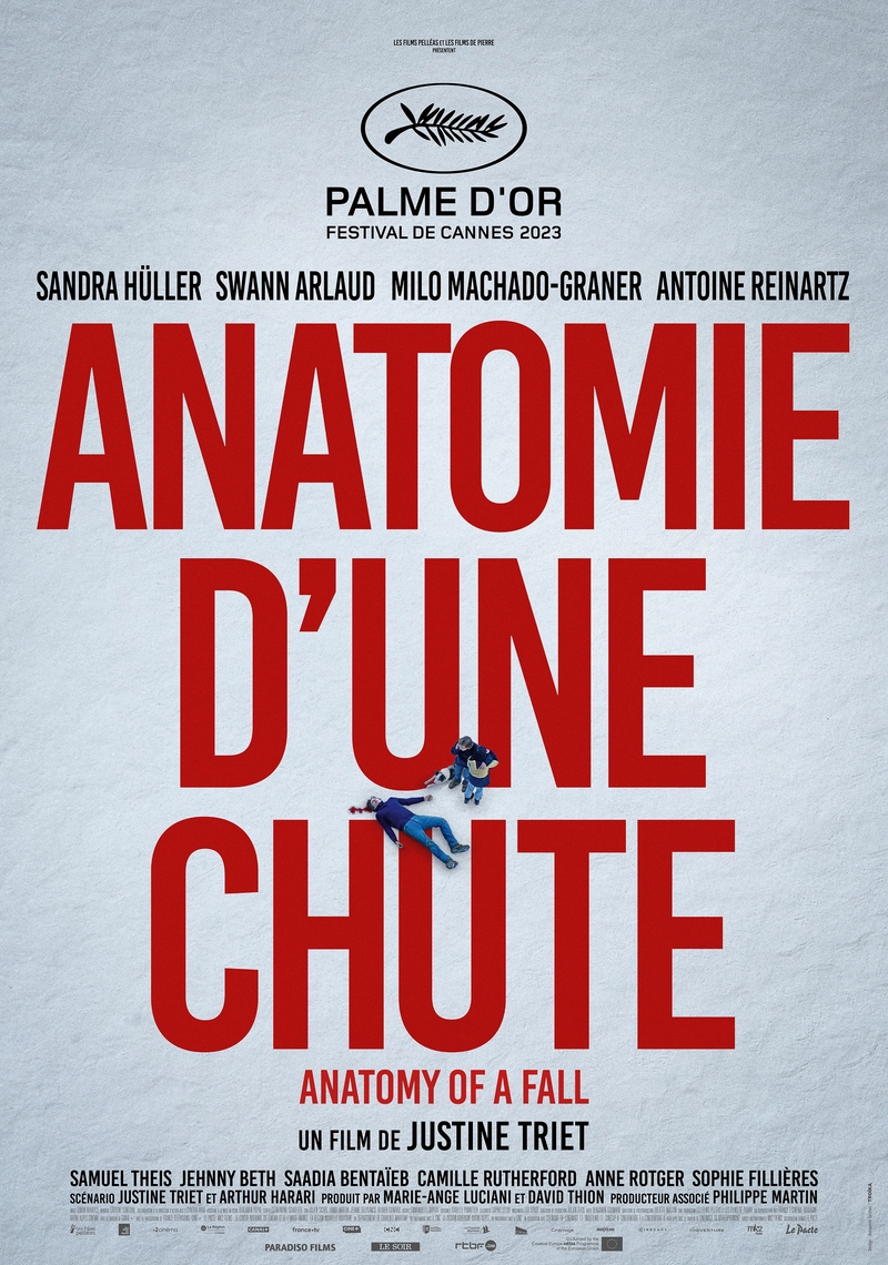 Poster image for movie ANATOMIE D'UNE CHUTE distributed by Paradisofilms Belgium