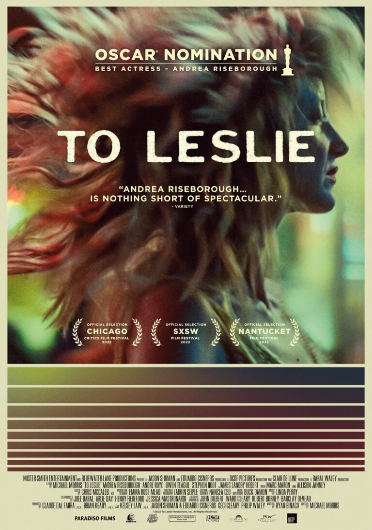 Movie poster for movie TO LESLIE distributed by Paradisofilms